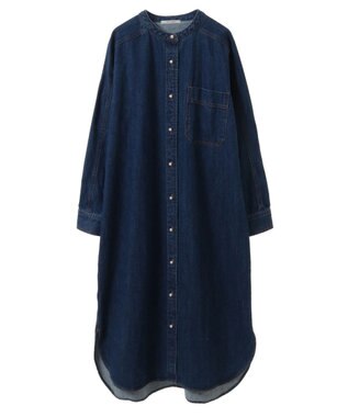 CRAFT STANDARD BOUTIQUE デニムパールボタンワンピース Indigo