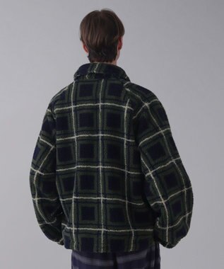 WEGO 【ユニセックス着用ITEM】ボアチェックブルゾン 柄1