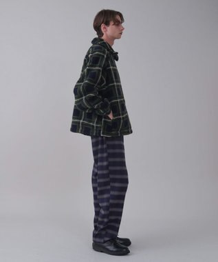 WEGO 【ユニセックス着用ITEM】ボアチェックブルゾン 柄1