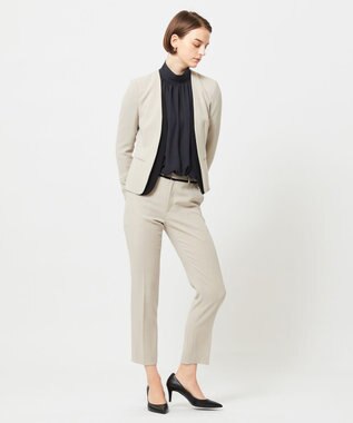 BEIGE， 【L-size】CINDY / クロップドパンツ Sand × Black