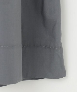 組曲 【UVケア・接触冷感・六分袖】ブラウスコンビ ティアードニット チャコールグレー系9