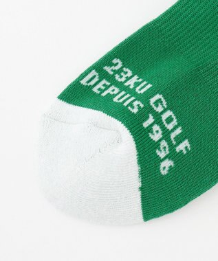 23区GOLF 【WOMEN】】ショートソックス ピーコックグリーン系