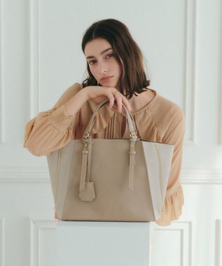 YECCA VECCA 【A4対応】2way配色ZIPデザインバッグ