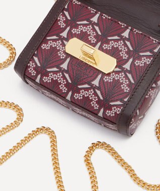 LIBERTY. ナノ バークリー フラップ バッグ ボルドー