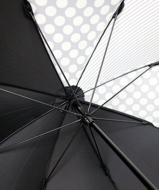 +RING 【プラスリング】【数量限定】 レディース向け 雨傘（長）60cm BLK T1221 黒