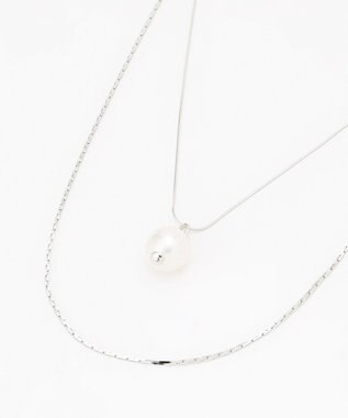 GRACE CONTINENTAL パールレイヤードネックレス シルバー