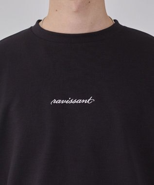 WEGO 【ユニセックス着用/UVカット/軽量/接触冷感//毛玉レス/しわになりにくい/ストレッチ/MLサイズ展開】AIRFUNCTIONシンプルロゴT（しわに ブラック