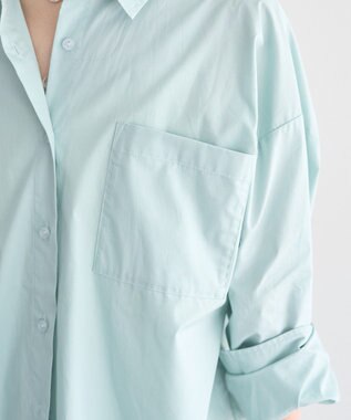 earth music&ecology バックツイストオーバーシャツ Mint