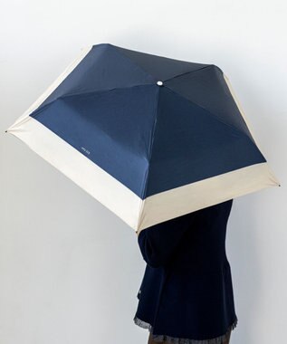 【晴雨兼用/UVカット・遮光】バイカラーライト 折りたたみ傘