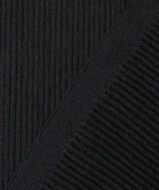 ICB L 【先行予約】 リネンブレンドシアー クルーネックリブニット ブラック