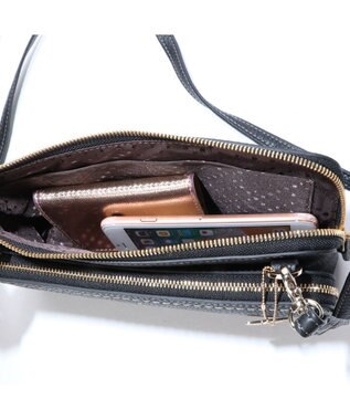 PELLE BORSA お財布ポシェット Reinette レネット 4704 ブラック