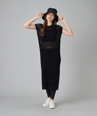 Chacott Chacott BALANCE【ノーソイングニット】メッシュニットワンピース