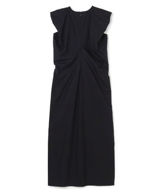 BEIGE， MALLOW / コットンタック バルーンスリーブドレス Black