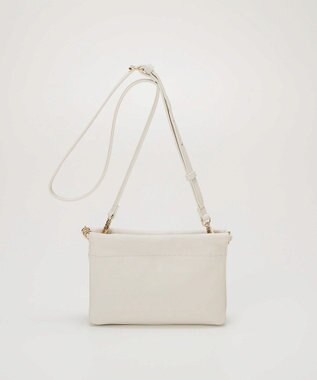 TOPKAPI 【TREASURE TOPKAPI】スムース レザー チェーン付き スワローマチ ミニ ショルダー バッグ オフ