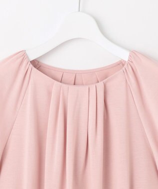 J.PRESS LADIES 【WEB限定・洗える・接触冷感】バルーンジャージー カットソー 【WEB限定】ピンク系