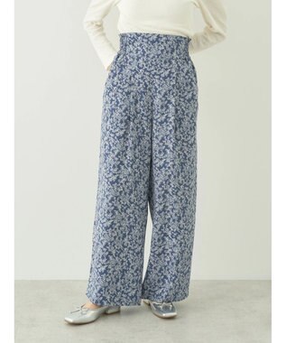 earth music&ecology 隠れウサギ柄パンツ Navy