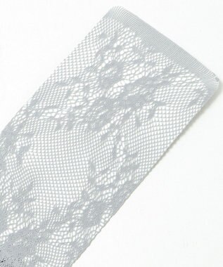 WEGO フラワー総レースタイツ ライトグレー