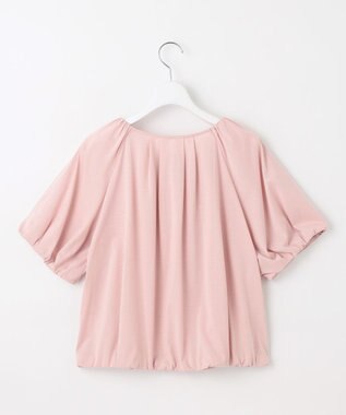 J.PRESS LADIES 【WEB限定・洗える・接触冷感】バルーンジャージー カットソー 【WEB限定】ピンク系