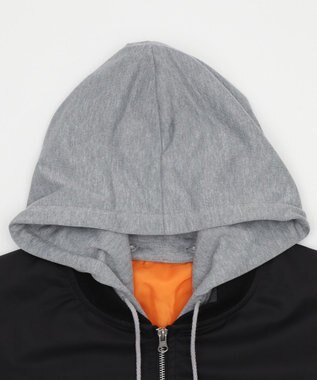 WEGO 【ユニセックス着用ITEM】2WAYフードパファーMA－1 ブラック