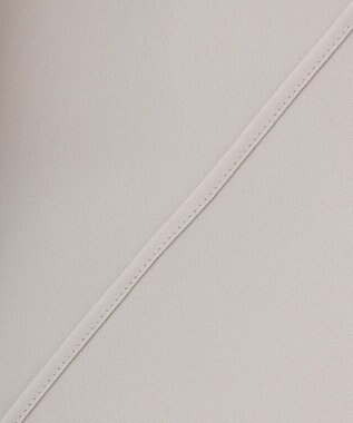 自由区 【XSサイズ～/洗える/セット可】ダブルクロス ブラウス ライトグレー系