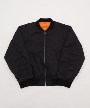 WEGO 【ユニセックス着用ITEM】2WAYフードパファーMA－1 ブラック