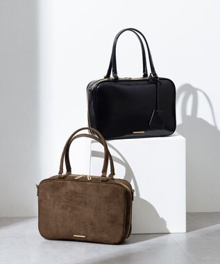 23区 【WEB&一部店舗限定】スエード ボストン バッグ カーキ系