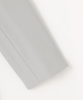 ANY L イージーケアライトストレッチノーカラージャケット ライトグレー