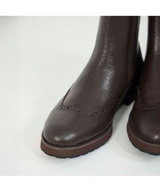 ing <ing>クラシカルサイドゴアブーツ ダークブラウン