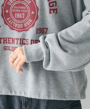 CRAFT STANDARD BOUTIQUE カレッジプリントプルオーバー Gray Mixture