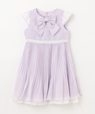 ANY KIDS シフォンプリーツワンピース ラベンダー