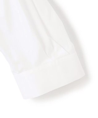 BEIGE， 【洗える】MAGNOLIA / ゴールド釦コットンショート丈ブラウス White