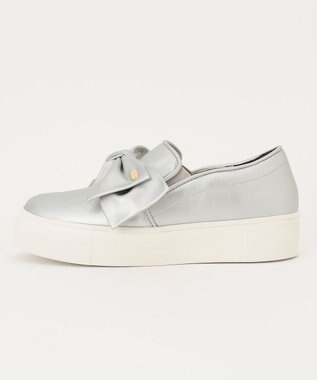 TOCCA 【晴雨兼用・軽量・抗菌消臭】NUANCE RIBBON SNEAKERS スニーカー シルバー系