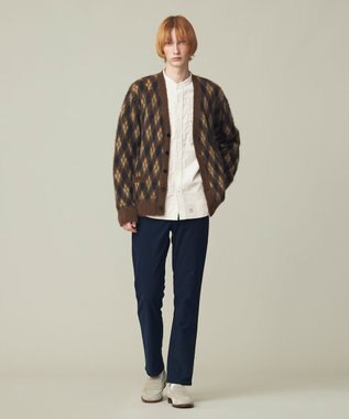 J.PRESS MEN 【WEB限定カラー有】モヘアヤーン アーガイルカーディガン イエロー系7
