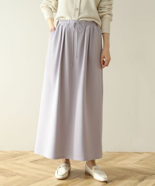 Green Parks 楽ちんリップルＩラインスカート Purple