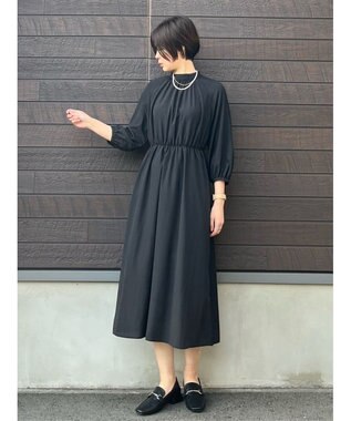 Green Parks ｅｆ－ｄｅ　モックネックワンピース Black