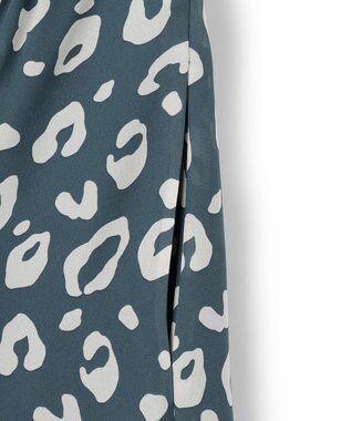 ICB 【洗える】レオパードプリント ティアードスカート パイングリーン系6