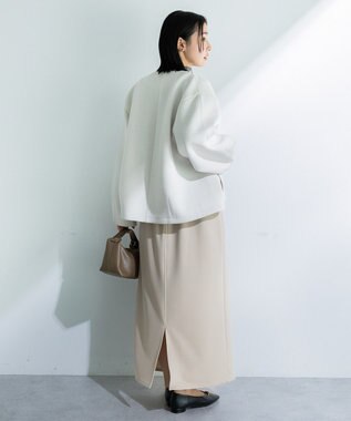 Green Parks 楽ちんリップルＩラインスカート Light Beige