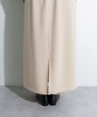 Green Parks 楽ちんリップルＩラインスカート Light Beige