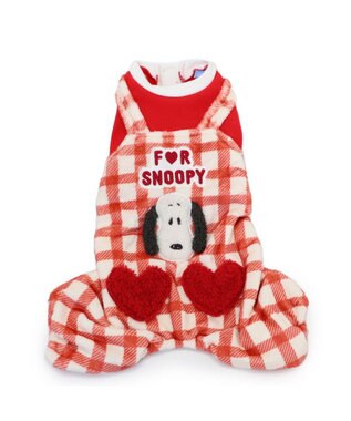 PET PARADISE スヌーピー ハートボア ロンパース  小型犬 レッド