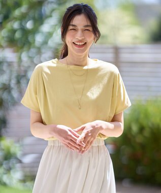 ANY L エニィファンクションフレンチスリーブTシャツ イエロー