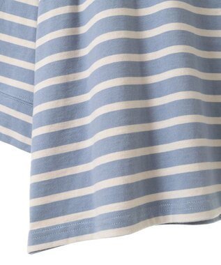 CRAFT STANDARD BOUTIQUE 【別注】BHPC/刺繍ワイドスリーブTEE Border Blue