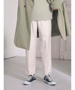 Green Parks 柄テーパードパンツ Ivory