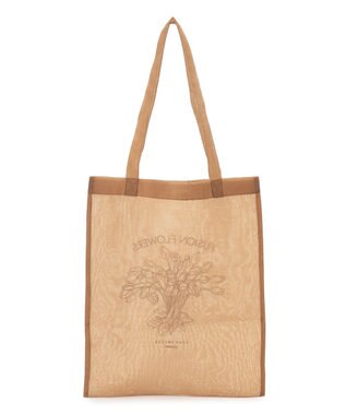 23区 JANE PACKER コラボ  フラワー刺繍 トートバッグ キャメル系