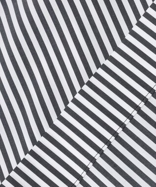 23区 【CLASSY.コラボ/洗える】シャツアンサンブル ワンピース ブラックストライプ×ブラック