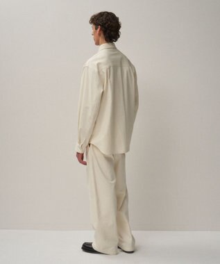 ATON HARD WASHED COTTON | シャツジャケット - UNISEX OFF WHITE