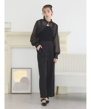 earth music&ecology ＳＥＴ２点ボレロ＋キャミワンピース Black