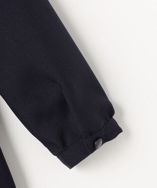 ANY KIDS 襟付き リボン 長袖ワンピース ネイビー