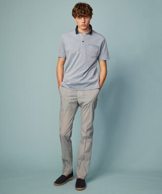 JOSEPH ABBOUD 【ウエストも伸びる！/ポケッタブル/ハイパワーストレッチ/Eco撥水】アクティブレジャーパンツ ライトグレー系