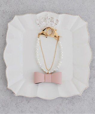 Maison de FLEUR パール立体リボンチャーム