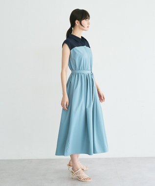 YECCA VECCA ドッキングワンピース Blue